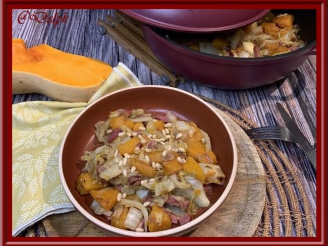 Poêlée de butternut et chou chinois