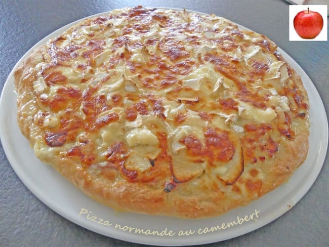 Pizza normande au camembert