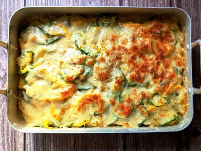 Gratin de courgettes au fromage