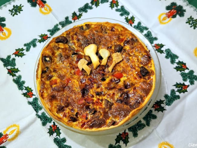 Tarte salée aux champignons