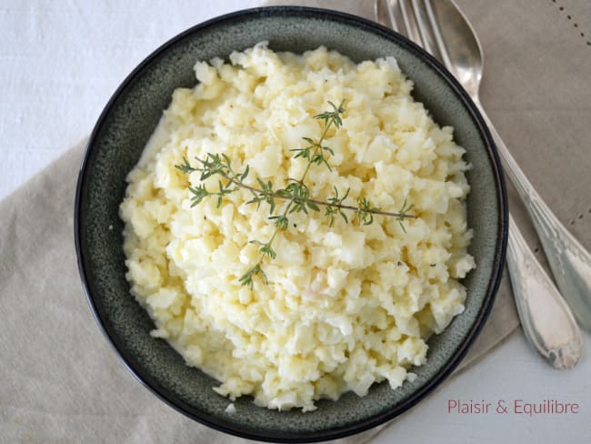 Risotto de chou-fleur pour accompagner vos viandes ou poissons