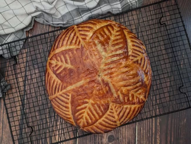 Galette des rois noisettes et chocolat, sans poudre d'amandes