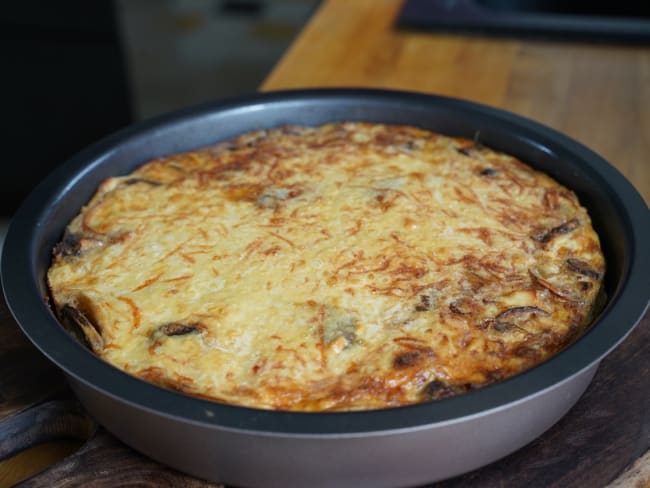 Quiche sans pâte au poulet