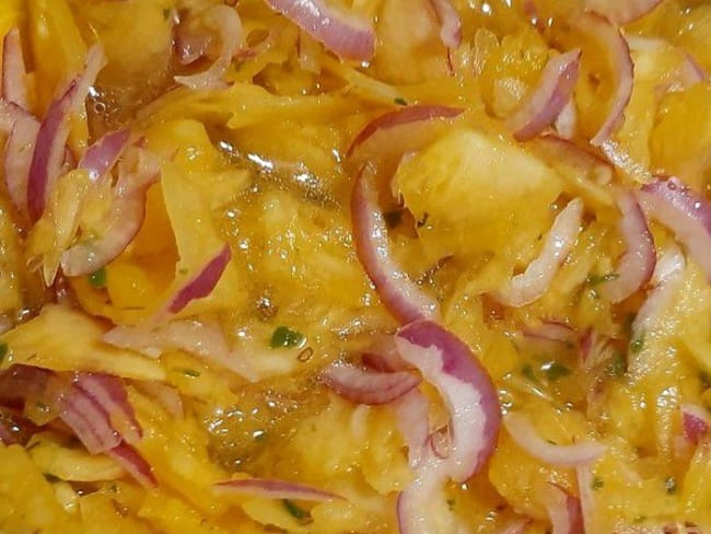 Sauce ananas pimenté (rougail z'ananas)