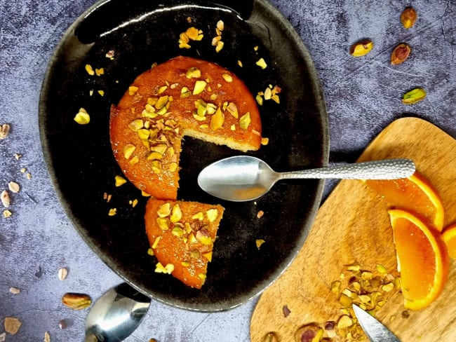 Gâteau de semoule à  l'orange