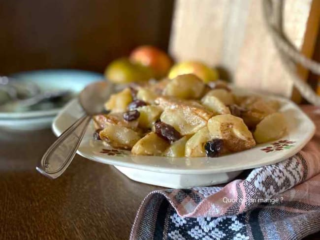 Gratin de pommes à la cannelle et au Calva