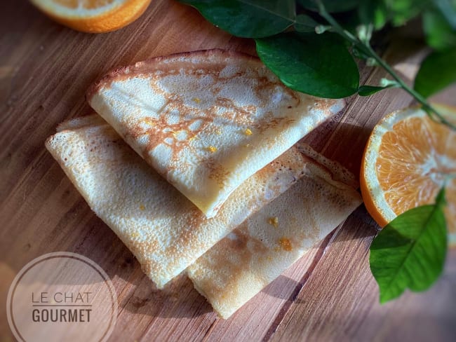 Crêpes aromatisées à l’orange