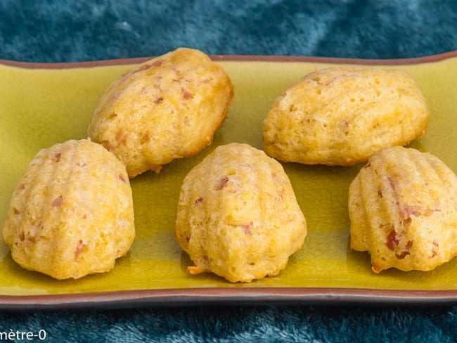 Madeleines salées jambon emmental