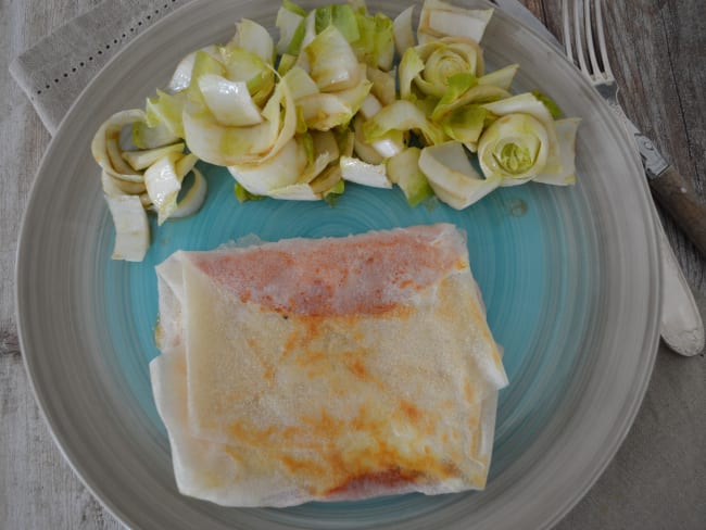 Brick à l’œuf, jambon et emmental