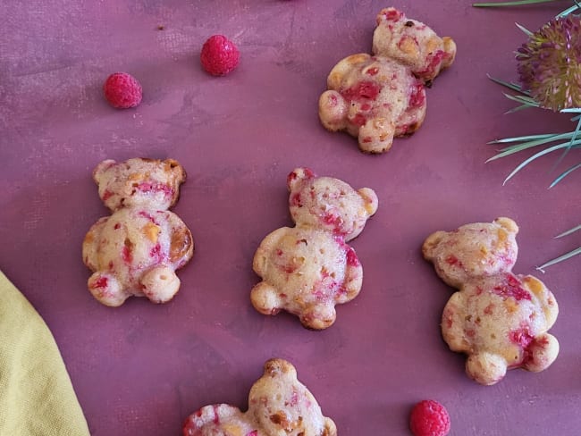 Blondies à la framboise