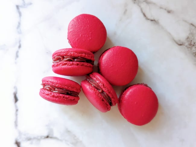 Macarons à la framboise