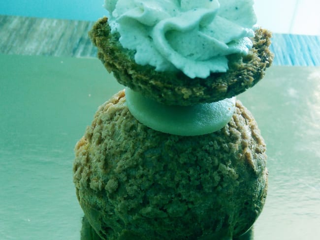 Religieuses vanille et caramel au beurre salé, chantilly mascarpone