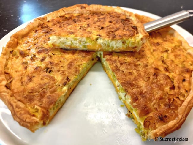 Quiche poireaux mimolette