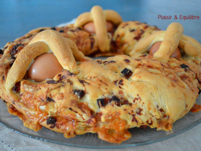 Pain de Pâques italien "Casatiello Napoletano"