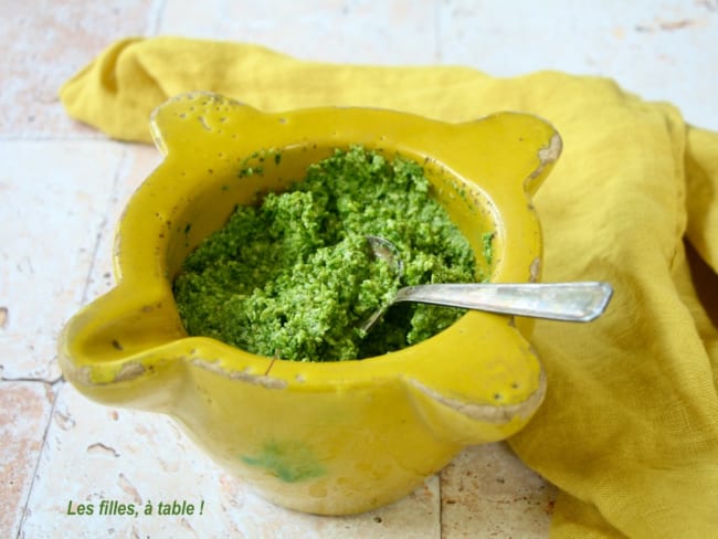 Pesto de cime di rapa à tester sur vos bruschetta