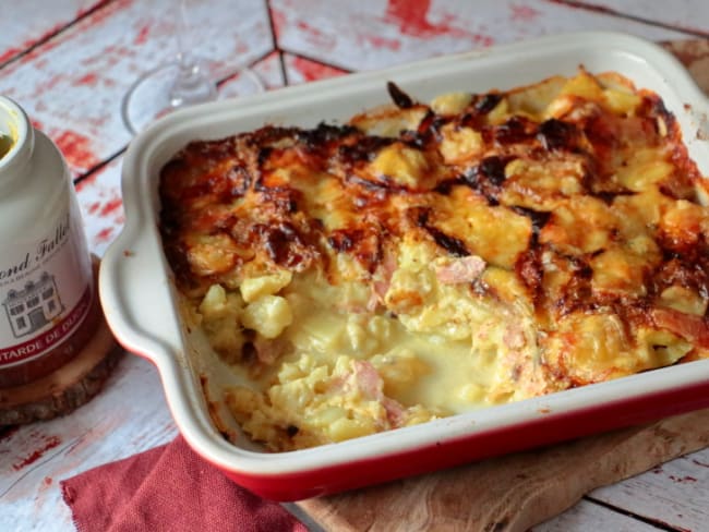 Gratin jurassien de pommes de terre au morbier