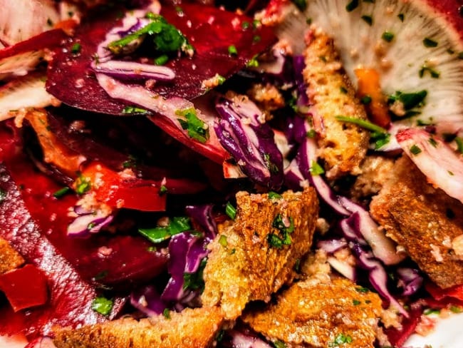 Panzanella de légumes d’hiver