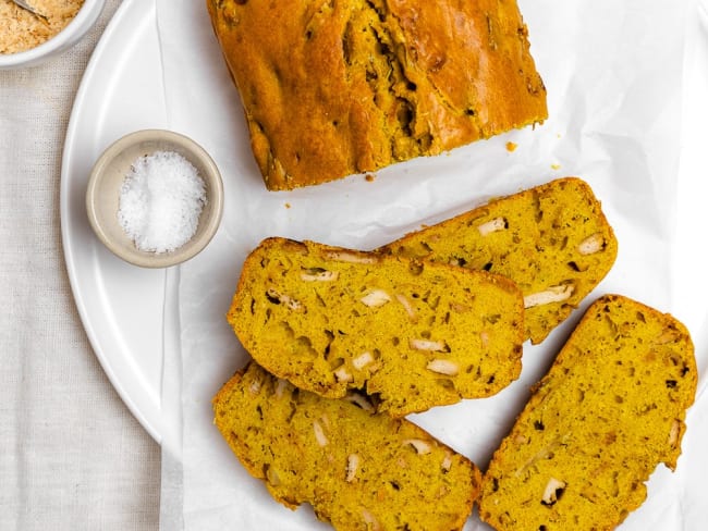 Cake Salé Aux Oignons Et Au Tofu à La Japonaise (vegan)