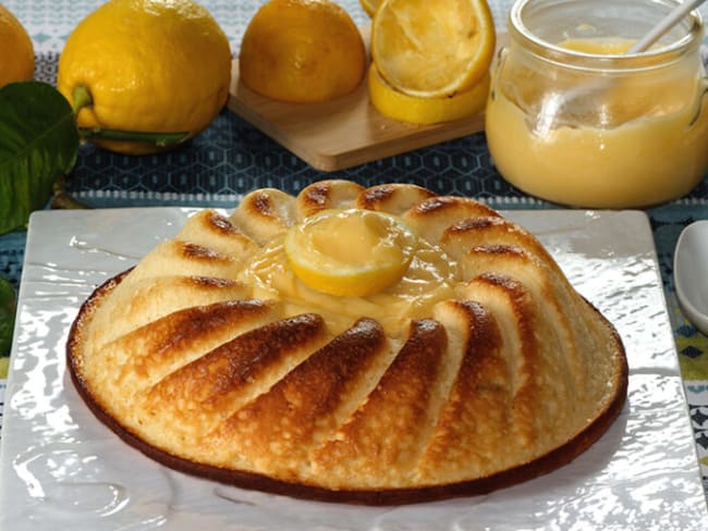 Gâteau au fromage blanc et au lemon curd