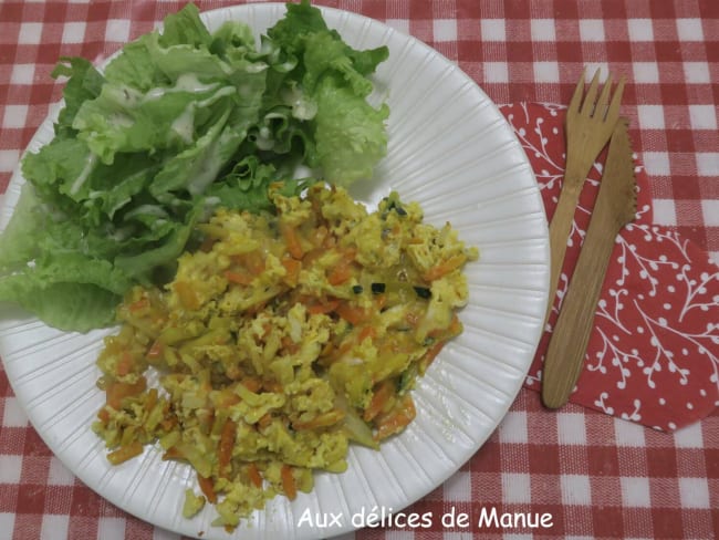 Omelette à la julienne de légumes surgelée pour un repas express et sain