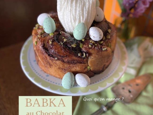 Babka inspirée du Krantz au chocolat