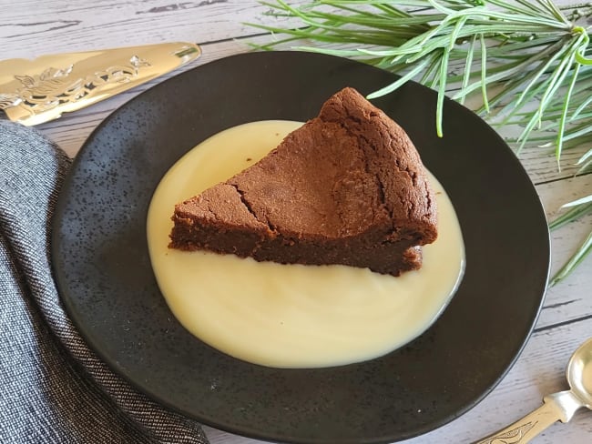 Gâteau fondant au chocolat noir