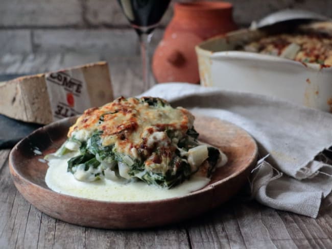 Gratin de blette au comté