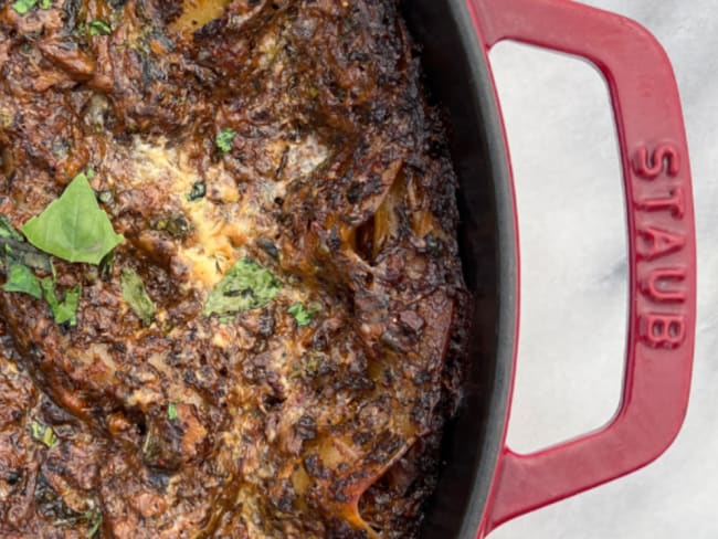 Lasagnes aux champignons épicés d'après une recette de Yotam Ottolenghi