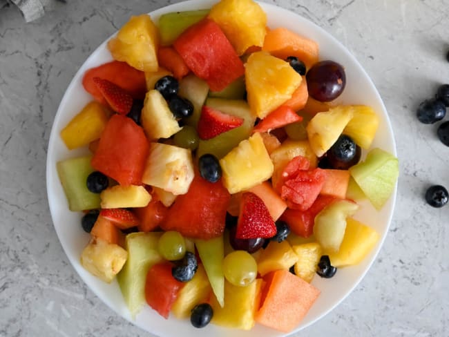 Salade de fruits frais citron gingembre