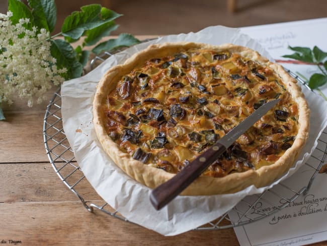 Quiche à l'aillet et pommes de terre