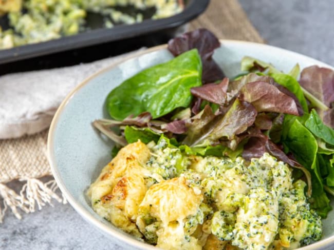 Gratin de gnocchis au brocoli