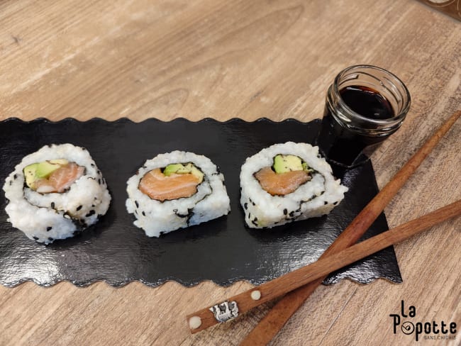 California rolls saumon avocat