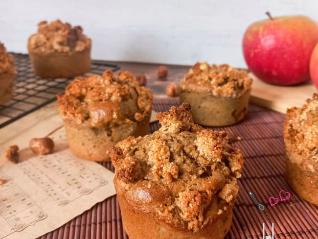 Muffins crumble aux pommes