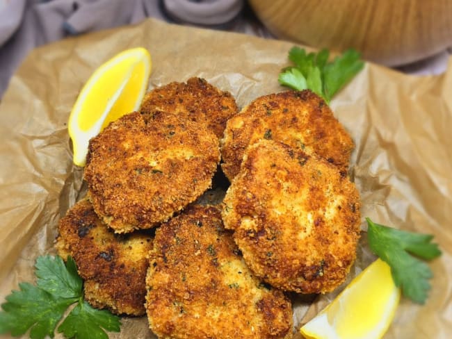 Croquettes de poisson aux jus et zestes d'agrumes