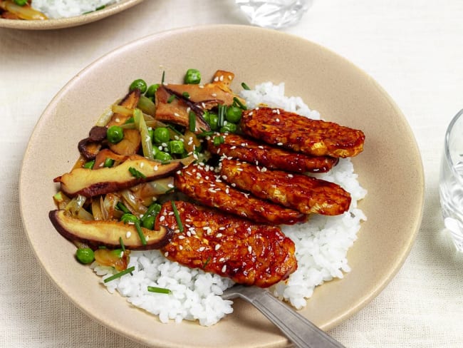 Tempeh Laqué Sauce Barbecue maison