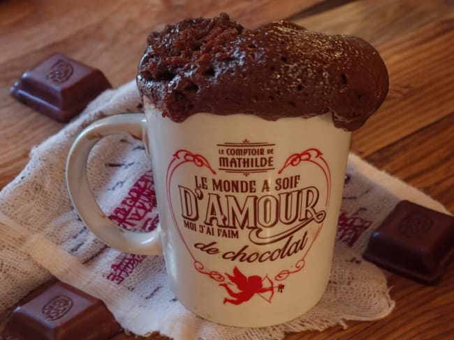 Mug cake au nutella