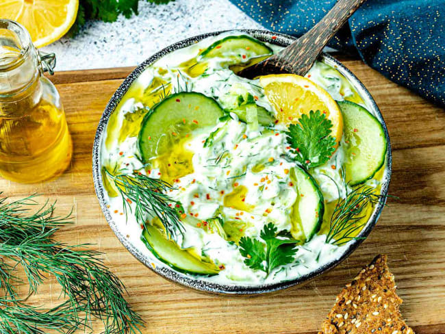 Tzatziki healthy pour une tartinade de concombre