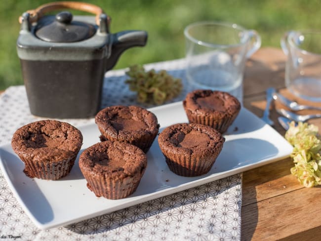 Petits moelleux chocolat et poudre de noisette