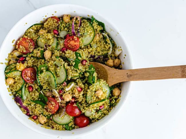 Taboulé au quinoa aux légumes d'été