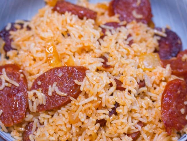 Riz au chorizo doux