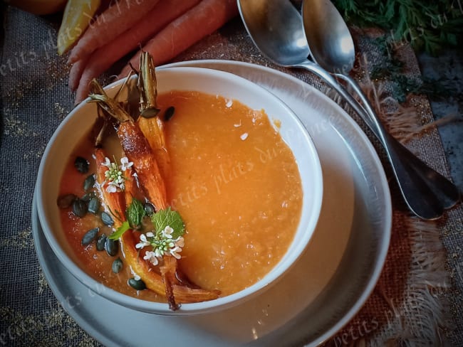 Soupe de carottes à l'orange