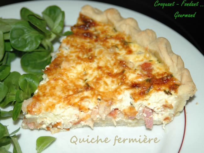 Quiche fermière au poulet