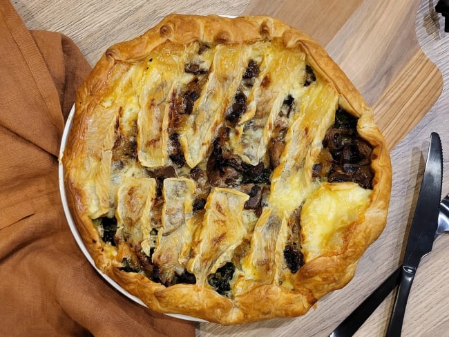 Tarte savoyarde reblochon pommes de terre et champignons