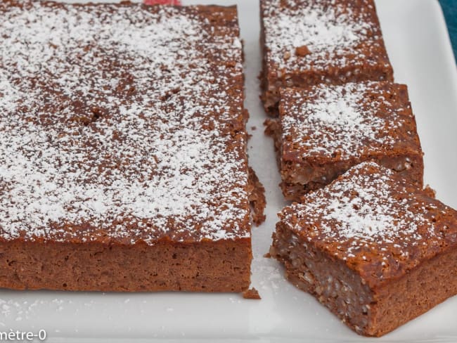 Gâteau de riz au chocolat et aux amandes