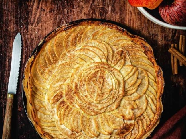 Tarte aux pommes Healthy en feuilles de brick