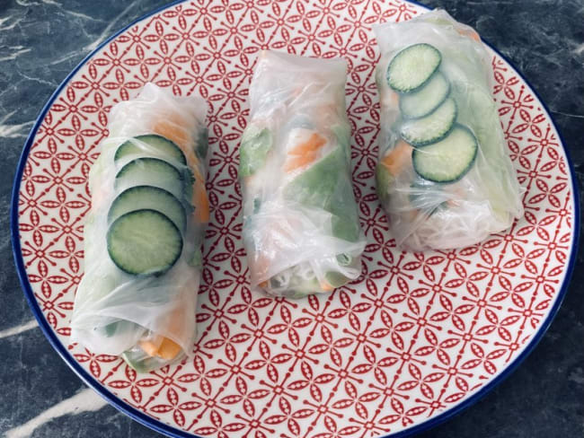 Rouleaux de printemps au bœuf, aux crevettes, aux œufs et au poulet