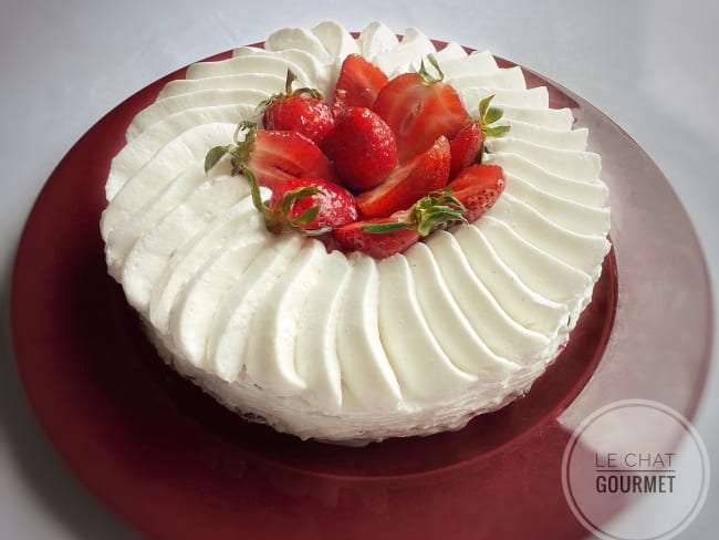 Shortcake « Nuage de crème aux fraises » d'après le Chef Pâtissier Laurent Jeannin