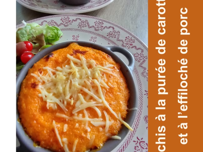 Hachis à la purée de carottes et à l'effiloché de porc : une recette réconfortante