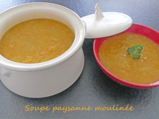 Soupe paysanne moulinée au robot Cook Expert ou non