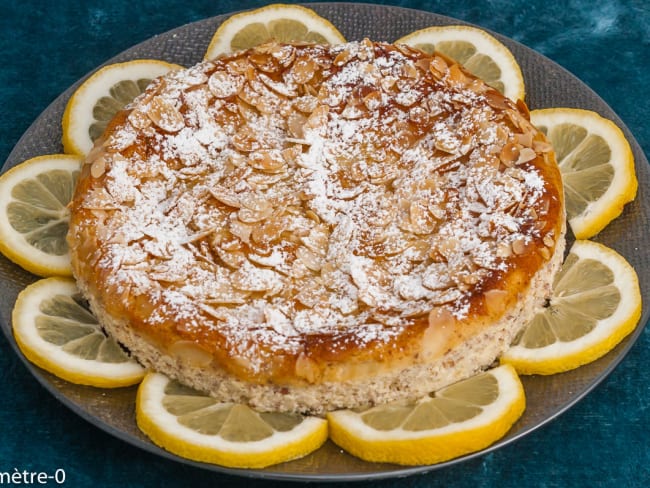 Gâteau aérien à la ricotta, au citron et aux amandes